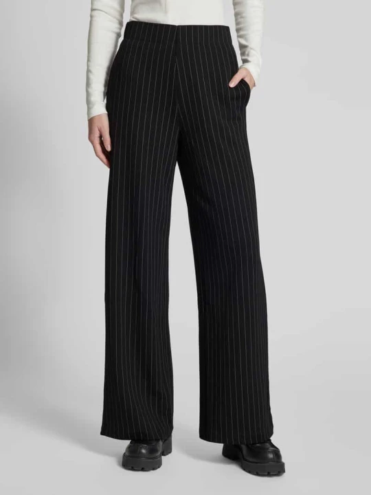 Zdjęcie produktu Kuloty o kroju regular fit z cienkimi prążkami Tom Tailor Czarny