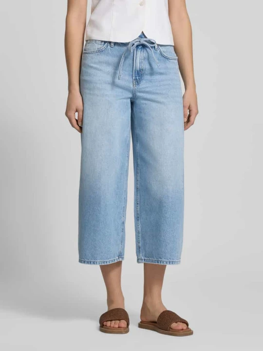 Zdjęcie produktu Kuloty o kroju regular fit z czystej bawełny model 'GIANNA' Only Jeansowy niebieski