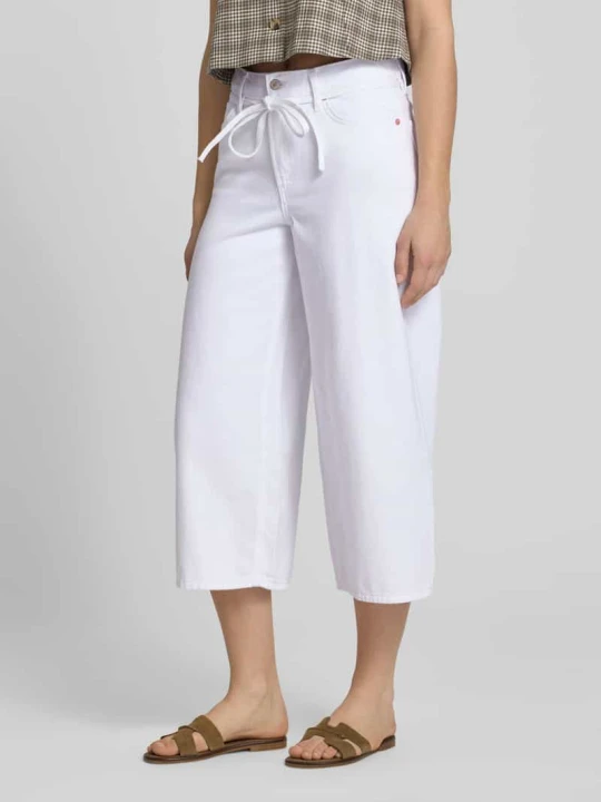Zdjęcie produktu Kuloty o kroju regular fit z czystej bawełny model 'GIANNA' Only Biały