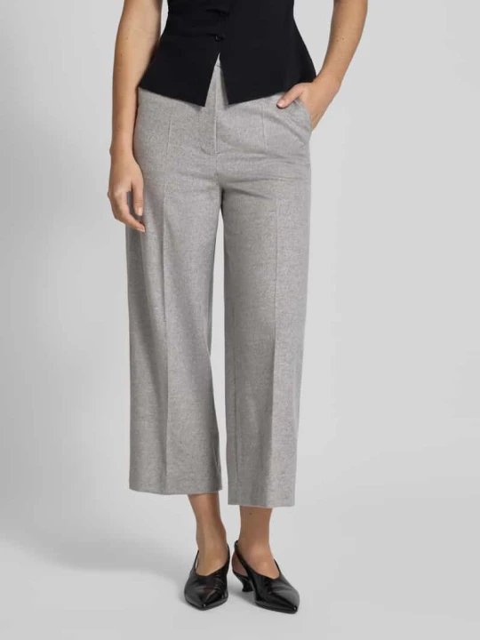 Zdjęcie produktu Kuloty o kroju regular fit z czystej wełny model ‘MARENGO’ Max Mara Średnioszary melanż