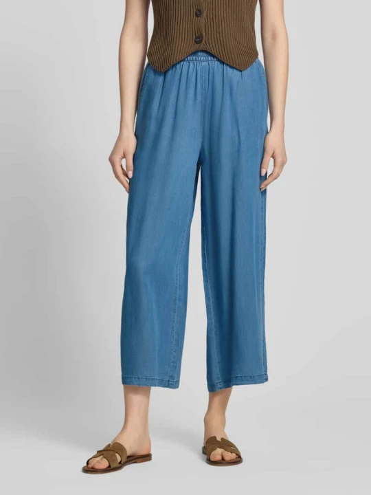 Zdjęcie produktu Kuloty o kroju relaxed fit z czystego lyocellu model 'CHARIS' Only Jeansowy niebieski