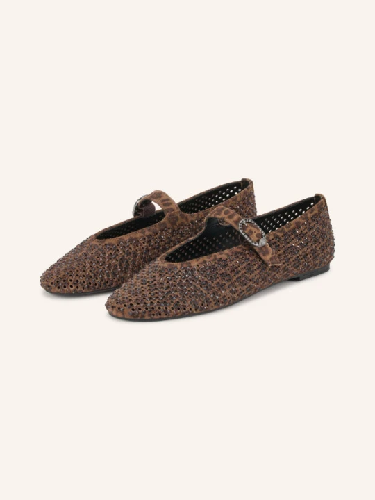 Zdjęcie produktu Kurt Geiger Baleriny W Stylu Mary Jane Mayfair Z Kamyczkami Ozdobnymi braun BRĄZOWY