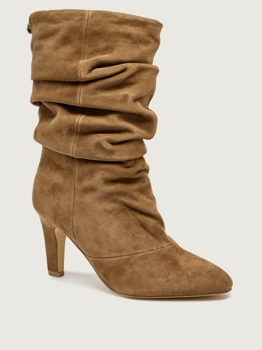 Zdjęcie produktu Kurt Geiger Botki na słupku Elizabeth | zamsz brązowy