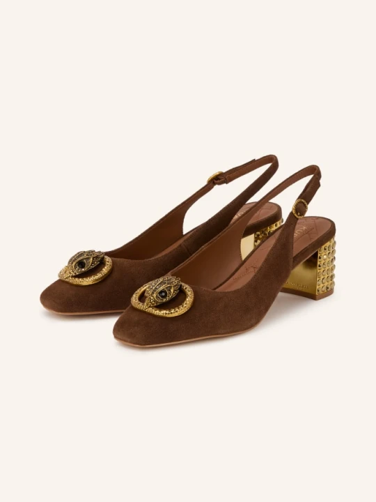 Zdjęcie produktu Kurt Geiger Czółenka Typu Slingback Z Kamieniami Ozdobnymi braun BRĄZOWY