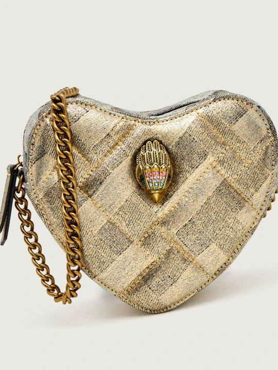 Zdjęcie produktu Kurt Geiger Jeansowa listonoszka 690-KENSINGTON HEART złoty