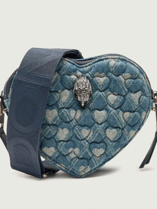 Zdjęcie produktu Kurt Geiger Jeansowa listonoszka KENSINGTON HEART niebieski