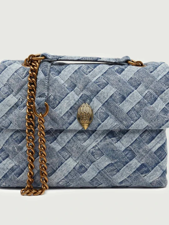 Zdjęcie produktu Kurt Geiger Jeansowa torebka na ramię LARGE KENSINGTON SOFT | denim niebieski
