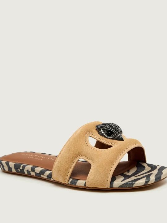 Zdjęcie produktu Kurt Geiger Klapki EAGLE | zamsz beżowy