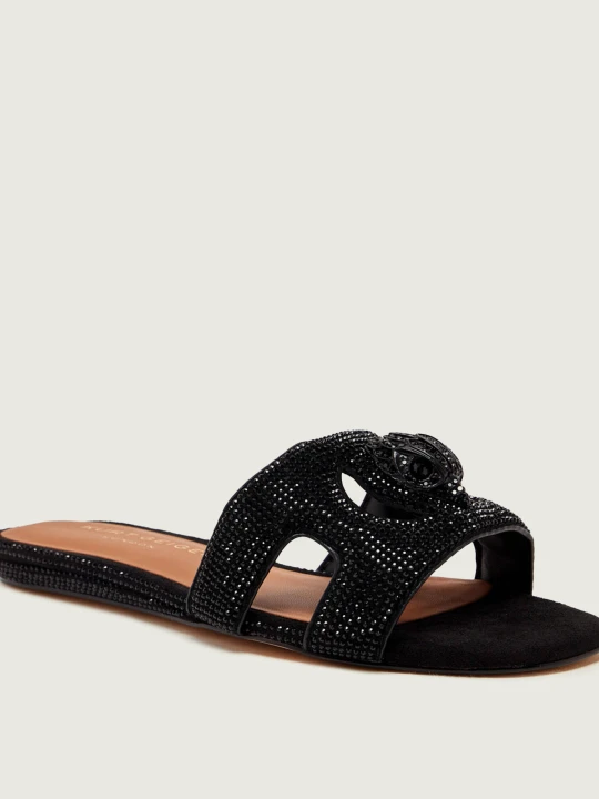 Zdjęcie produktu Kurt Geiger Klapki EAGLE | zamsz czarny