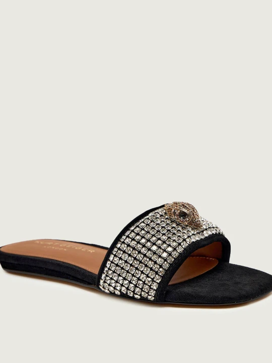 Zdjęcie produktu Kurt Geiger Klapki KENSINGTON | zamsz czarny