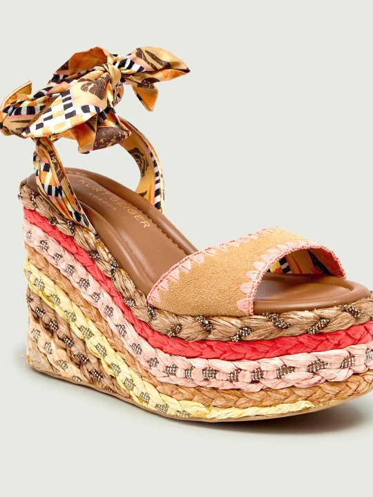 Zdjęcie produktu Kurt Geiger Koturny CHELSEA | zamsz beżowy