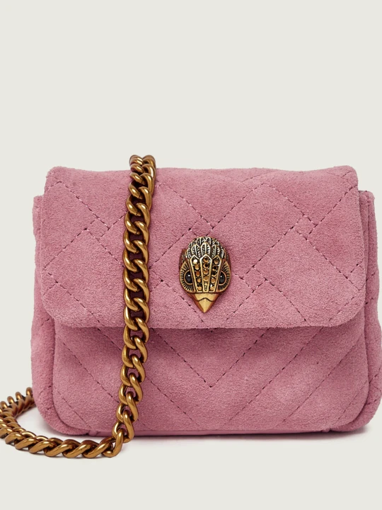 Zdjęcie produktu Kurt Geiger Listonoszka NANO KENSINGTON | zamsz różowy