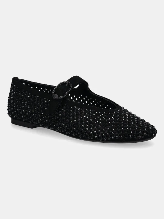 Zdjęcie produktu Kurt Geiger London baleriny zamszowe Mayfair Ballet Flat czarny