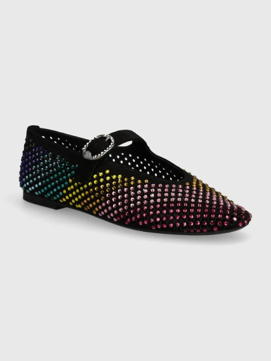 Zdjęcie produktu Kurt Geiger London baleriny zamszowe Mayfair Ballet Flat czarny