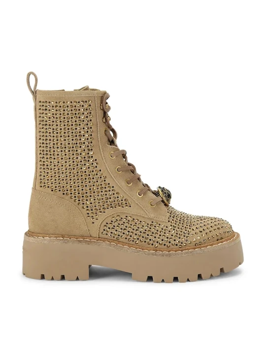 Zdjęcie produktu Kurt Geiger London botki męskie zamszowe Chelsea Perf Boot beżowy