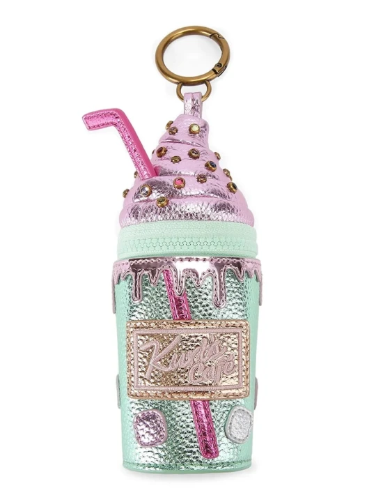 Zdjęcie produktu Kurt Geiger London brelok damski skórzany Coffee Cup Charm zielony