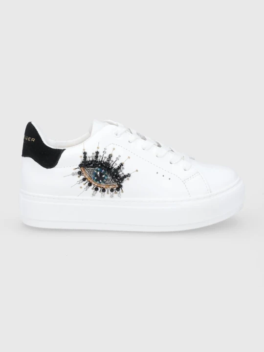 Zdjęcie produktu Kurt Geiger London Buty skórzane Laney Eye biały
