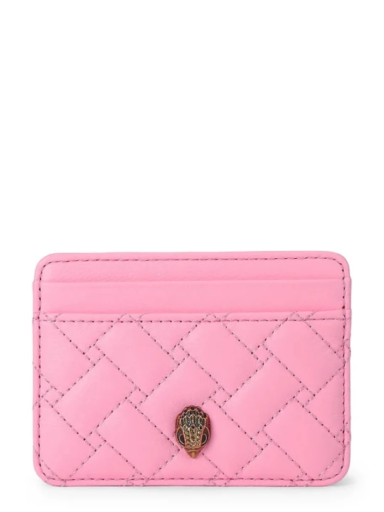 Zdjęcie produktu Kurt Geiger London etui na karty damskie skórzane Kensington różowy