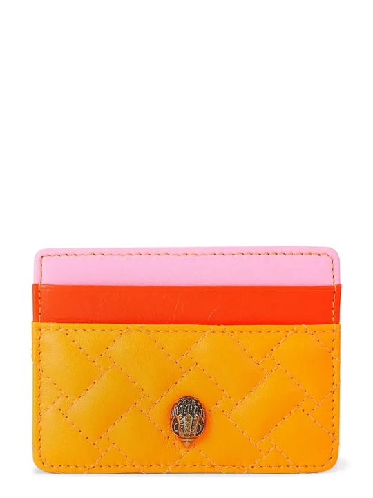 Zdjęcie produktu Kurt Geiger London etui na karty damskie skórzane Kensington pomarańczowy