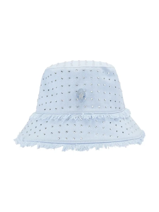 Zdjęcie produktu Kurt Geiger London kapelusz bucket damski bawełniany KENSINGTON niebieski