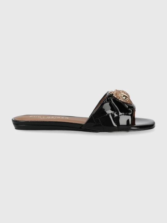 Zdjęcie produktu Kurt Geiger London klapki skórzane Kensington Flat czarny
