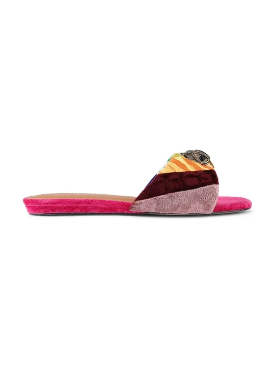 Zdjęcie produktu Kurt Geiger London klapki skórzane Kensington Flat Sandal różowy