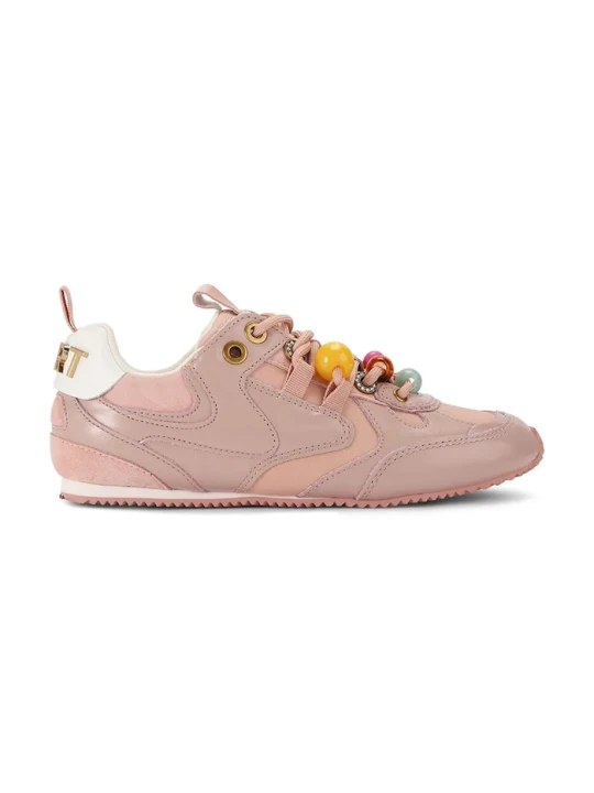 Zdjęcie produktu Kurt Geiger London Kurt Bead Slim Runner sneakersy damskie skórzane różowy