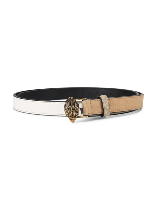 Zdjęcie produktu Kurt Geiger London pasek damski skórzany Eagle Belt beżowy