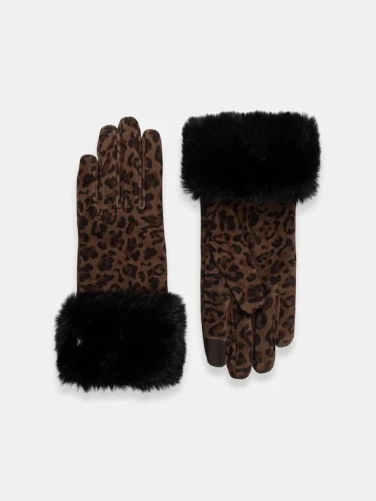 Zdjęcie produktu Kurt Geiger London rękawiczki zamszowe brązowy
