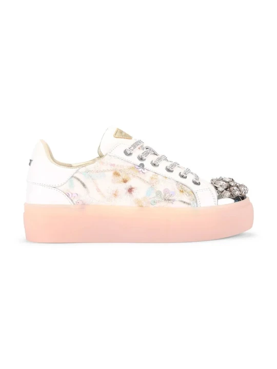 Zdjęcie produktu Kurt Geiger London sneakersy Crystal Toecap Cupsole biały