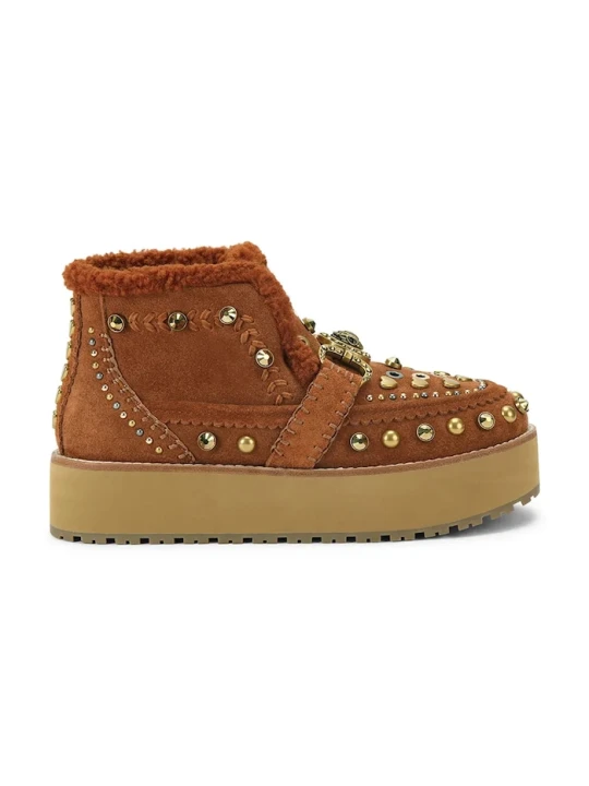 Zdjęcie produktu Kurt Geiger London śniegowce zamszowe Mansion Cosy Boot brązowy