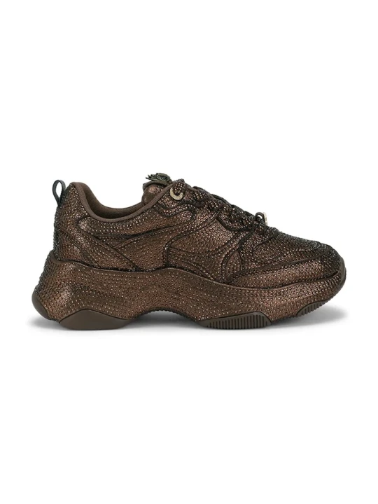 Zdjęcie produktu Kurt Geiger London Starlight Runner sneakersy damskie zamszowe brązowy