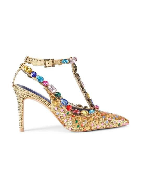 Zdjęcie produktu Kurt Geiger London szpilki Belgravia C T-Bar Court złoty