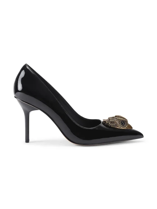 Zdjęcie produktu Kurt Geiger London szpilki skórzane Belsize Court czarny
