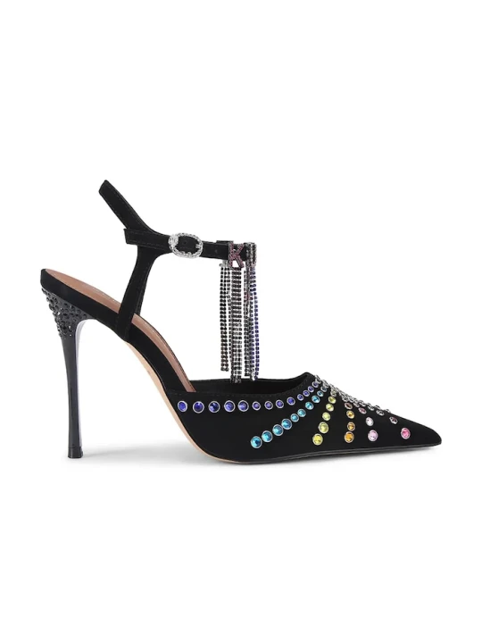 Zdjęcie produktu Kurt Geiger London szpilki zamszowe Kurt Crystal Point czarny