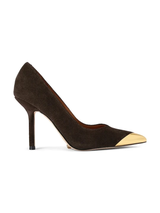 Zdjęcie produktu Kurt Geiger London szpilki zamszowe Regent Point Court brązowy