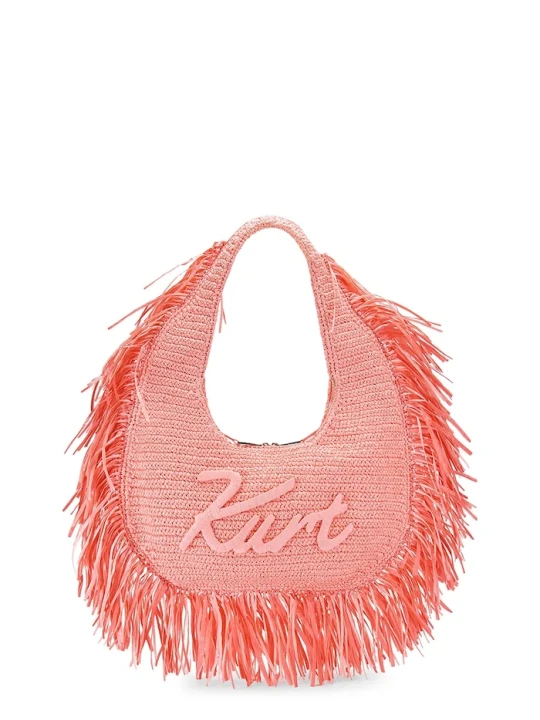 Zdjęcie produktu Kurt Geiger London torba plażowa damska Hobo Fringe pomarańczowy