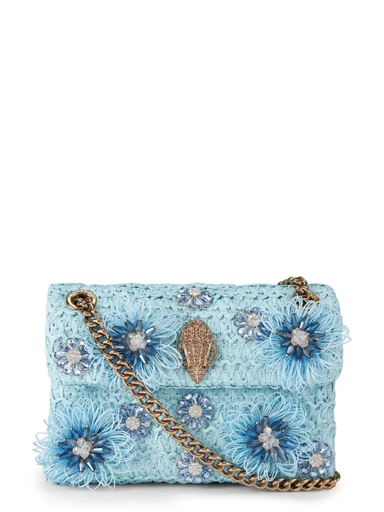 Zdjęcie produktu Kurt Geiger London torebka crossbody damska Raffia Mini Kensington niebieski