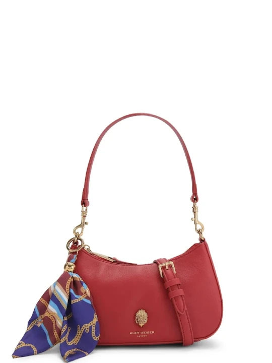 Zdjęcie produktu Kurt Geiger London torebka crossbody damska skórzana SLOANE HOBO czerwony