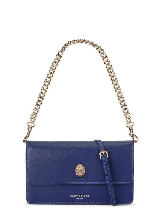 Zdjęcie produktu Kurt Geiger London torebka crossbody damska skórzana SLOANE niebieski