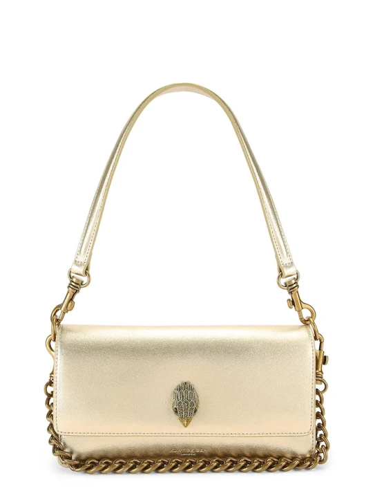 Zdjęcie produktu Kurt Geiger London torebka crossbody damska skórzana Sloane Soft Shoulder Bag złoty