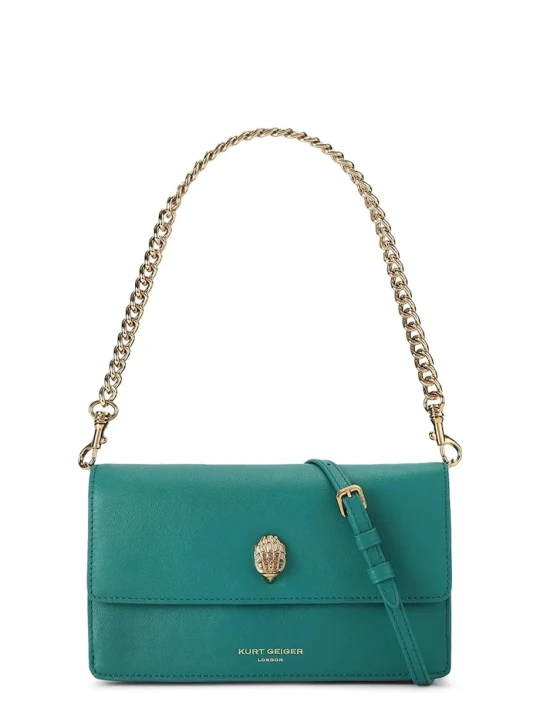Zdjęcie produktu Kurt Geiger London torebka crossbody damska skórzana SLOANE turkusowy