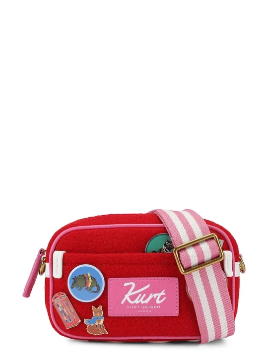 Zdjęcie produktu Kurt Geiger London torebka crossbody damska wełniana Southbank czerwony
