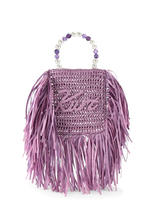 Zdjęcie produktu Kurt Geiger London torebka damska Kurt Mini Tote Fringe fioletowy