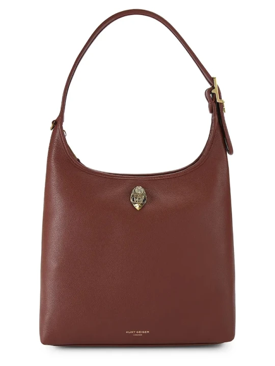 Zdjęcie produktu Kurt Geiger London torebka hobo damska skórzana bordowy