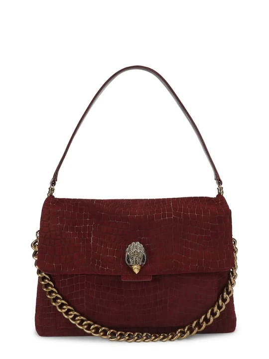 Zdjęcie produktu Kurt Geiger London torebka hobo damska zamszowa CELIA bordowy