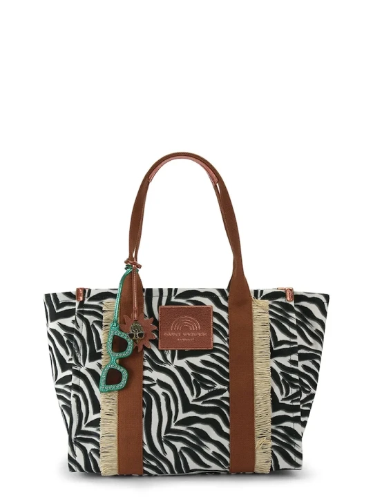 Zdjęcie produktu Kurt Geiger London Torebka shopper damska bawełniana biały