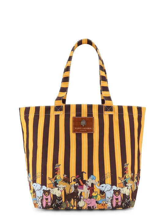 Zdjęcie produktu Kurt Geiger London torebka shopper damska bawełniana brązowy