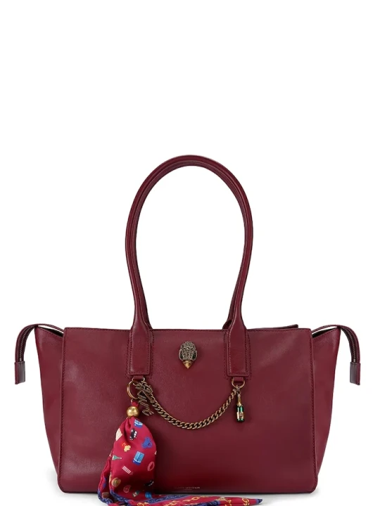 Zdjęcie produktu Kurt Geiger London torebka shopper damska skórzana SLOANE bordowy