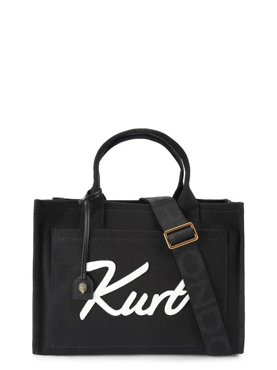 Zdjęcie produktu Kurt Geiger London torebka tote damska bawełniana czarny